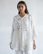 Load image into Gallery viewer, Linen Lace Shirt + Pants Set