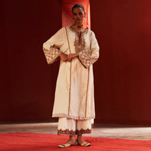 Load image into Gallery viewer, Ivory Anarkali & Pants