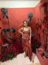 Load image into Gallery viewer, Lovely blouse with draped skirt