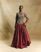 Load image into Gallery viewer, Red lehenga set