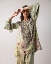 Load image into Gallery viewer, Green printed Kurta & Pants