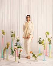 Load image into Gallery viewer, Ivory Slit shirt + T pants