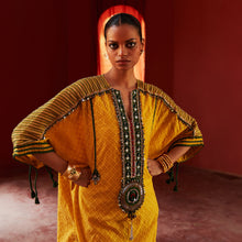 Load image into Gallery viewer, Mustard Long Kurta & Pants