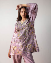 Load image into Gallery viewer, Purple printed Kurta & Pants