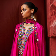 Load image into Gallery viewer, Pink Peplum Top & Slit Pants