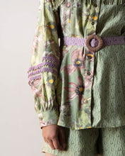 Load image into Gallery viewer, Green printed Shirt & Shorts
