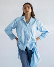 Load image into Gallery viewer, Ice Blue Drawstring Shirt