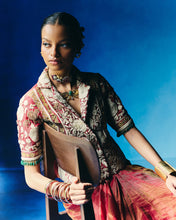 Load image into Gallery viewer, Red blazer with draped skirt