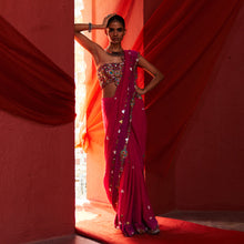 Load image into Gallery viewer, Pink Classic Saree & Blouse