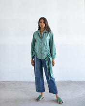 Load image into Gallery viewer, Teal Drawstring Shirt