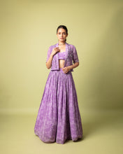 Load image into Gallery viewer, Purple Lehenga Set