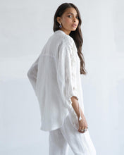 Load image into Gallery viewer, Linen Lace Shirt + Pants Set