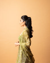 Load image into Gallery viewer, Green Lehenga Set