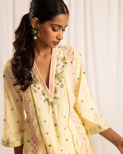 Load image into Gallery viewer, Yellow Short kurta + salwar + dupatta