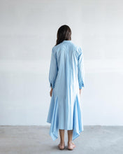 Load image into Gallery viewer, Blue Godet Dress
