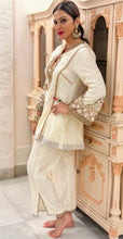 Load image into Gallery viewer, Short Ivory Kurta & Salwar