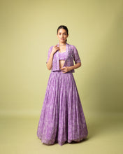 Load image into Gallery viewer, Purple Lehenga Set