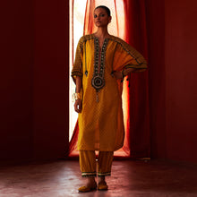 Load image into Gallery viewer, Mustard Long Kurta & Pants
