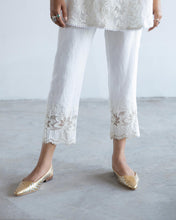 Load image into Gallery viewer, Linen Lace Shirt + Pants Set