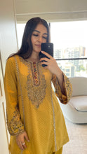 Load image into Gallery viewer, Short Mustard Kurta & Salwar