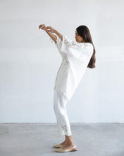 Load image into Gallery viewer, Linen Lace Shirt + Pants Set