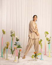 Load image into Gallery viewer, Taupe Patch kurta + Salwar