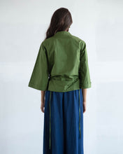 Load image into Gallery viewer, Green Side Cut-Out Shirt