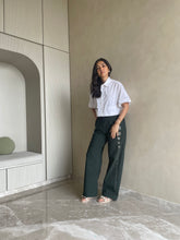 Load image into Gallery viewer, Denim Straight Pants - green