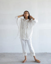 Load image into Gallery viewer, Linen Lace Shirt + Pants Set