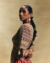 Load image into Gallery viewer, Red lehenga set