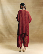Load image into Gallery viewer, Red Short Kaftan Set