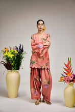 Load image into Gallery viewer, Terracotta Rust Jaal Kurta Set