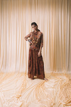 Load image into Gallery viewer, Brown - Jacket + Waistcoat Shirt + Draped Pants