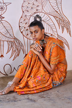 Load image into Gallery viewer, Pre-Stitched Saree - Rust
