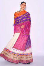 Load image into Gallery viewer, Ivory Lehenga + Blouse + Dupatta