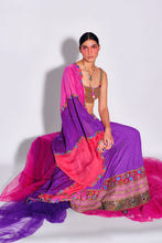 Load image into Gallery viewer, Purple Lehenga + Blouse + Dupatta