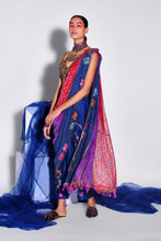 Load image into Gallery viewer, Blue Pant Sari
