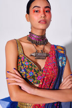 Load image into Gallery viewer, Blue Pant Sari