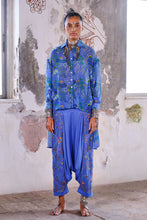 Load image into Gallery viewer, Asymmetrical shirt + low crotch pants - Blue