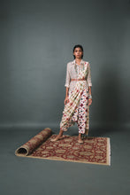 Load image into Gallery viewer, White Shirt + Low crotch pants+ Draped Dupatta