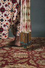 Load image into Gallery viewer, White Shirt + Low crotch pants+ Draped Dupatta