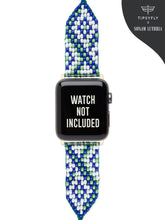 Load image into Gallery viewer, Geometric Handcrafted Apple Watch Strap
