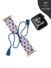 Load image into Gallery viewer, Floral Handcrafted Apple Watch Strap
