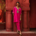 Pink Short Kaftan & Salwar