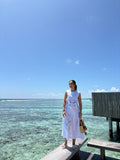 White cutwork top
