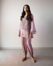 Load image into Gallery viewer, Purple printed Kurta &amp; Pants
