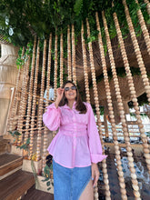 Load image into Gallery viewer, Pink Smocking Shirt
