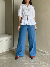 Load image into Gallery viewer, Denim Straight Pants - Light Blue
