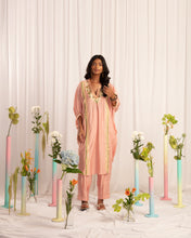 Load image into Gallery viewer, Pink Kaftan Kurta + T pants

