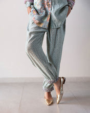 Load image into Gallery viewer, Blue printed Shirt &amp; Pants
